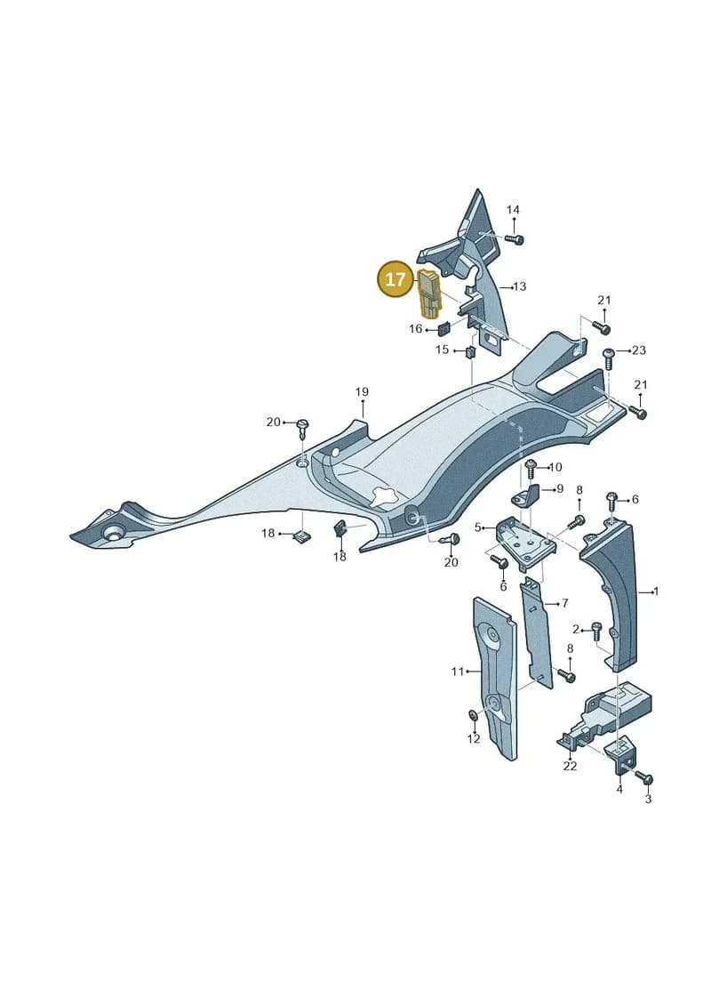 4S0821522 — Audi R8 Spyder (2015-2024) diagram 872821000, position 17