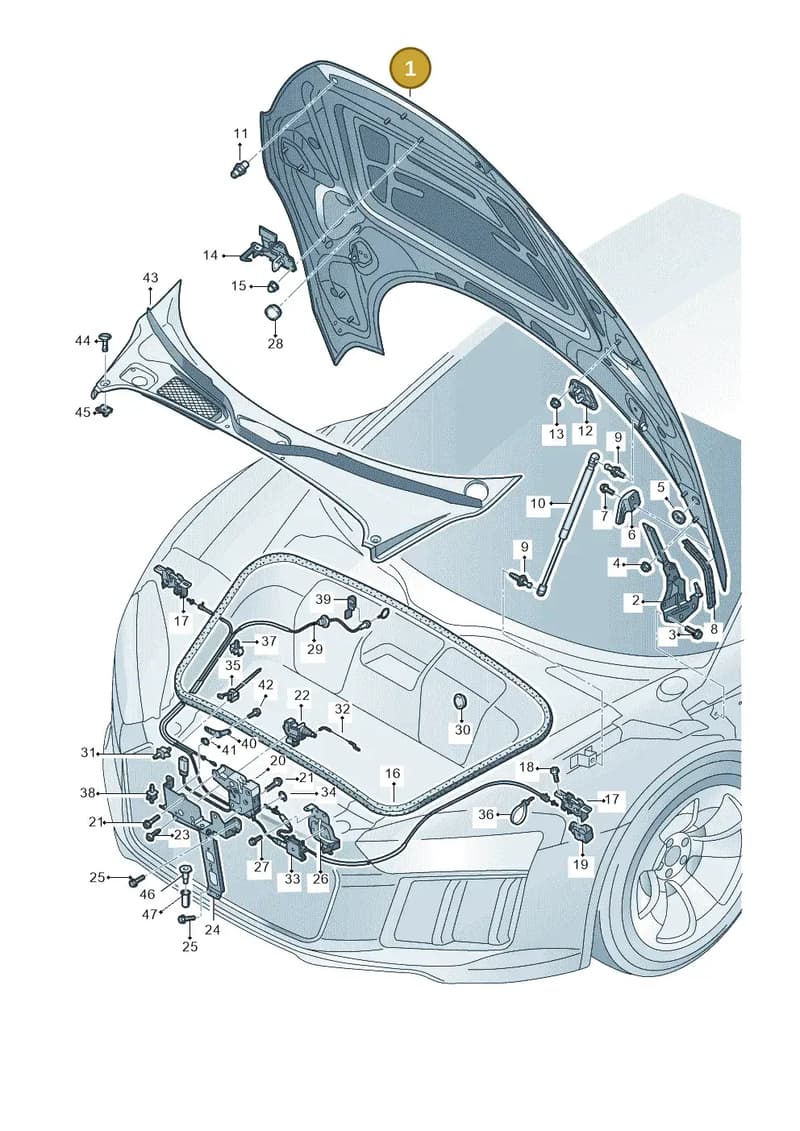 4S0823021D — Audi R8 Spyder (2015-2024) diagram 872823000, position 1