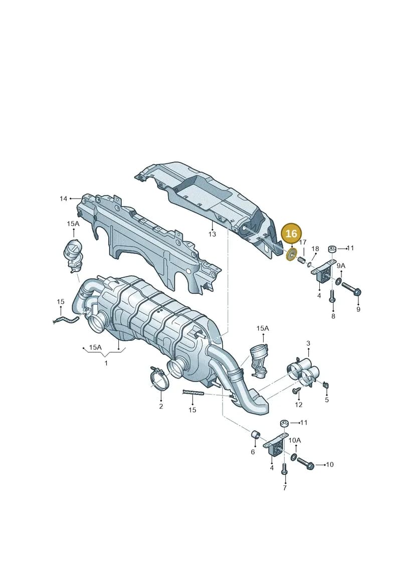4S0825371 — Audi R8 Spyder (2015-2024) diagram 872253850, position 16