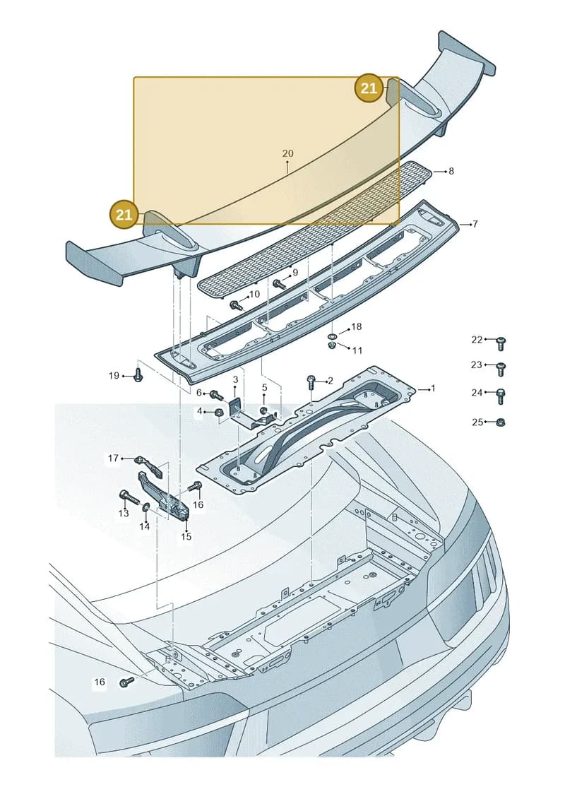 4S0827657 — Audi R8 Spyder (2015-2024) diagram 872827053, position 21