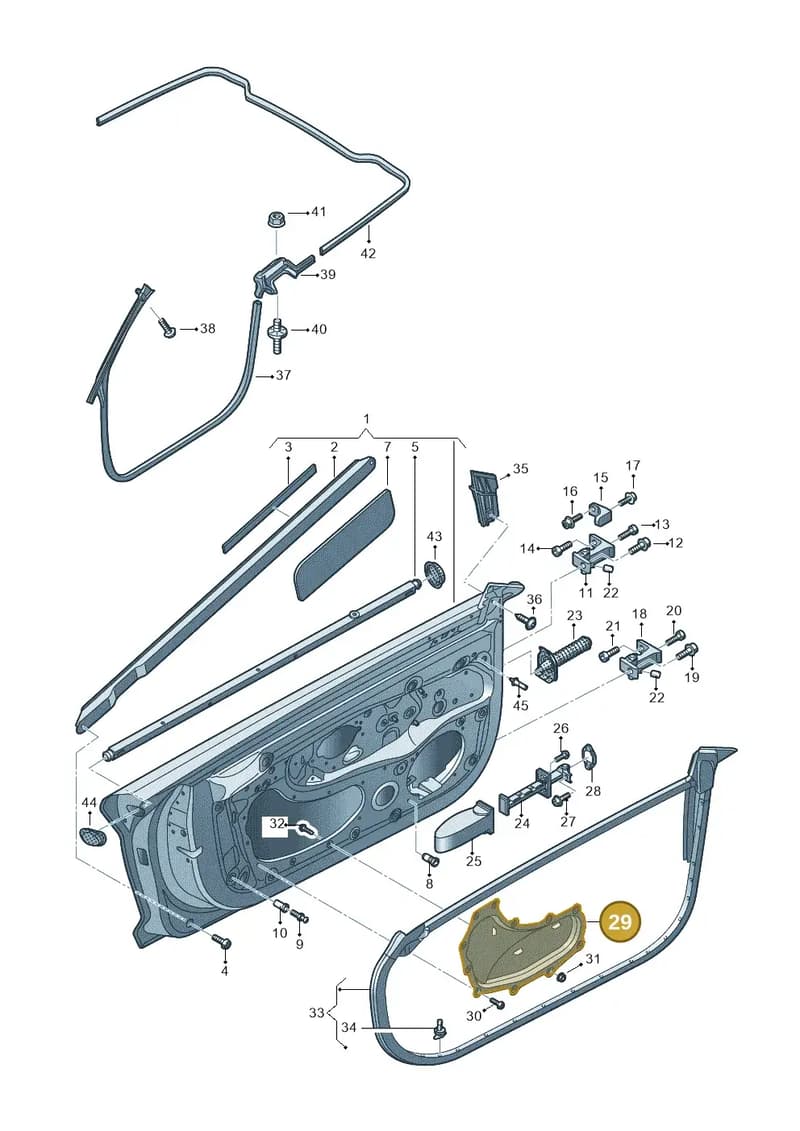 4S0837103B — Audi R8 Spyder (2015-2024) diagram 872831150, position 29