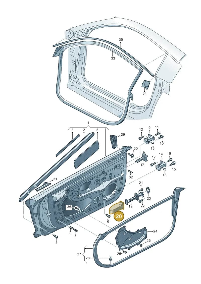4S0837267 — Audi R8 Spyder (2015-2024) diagram 872831100, position 20