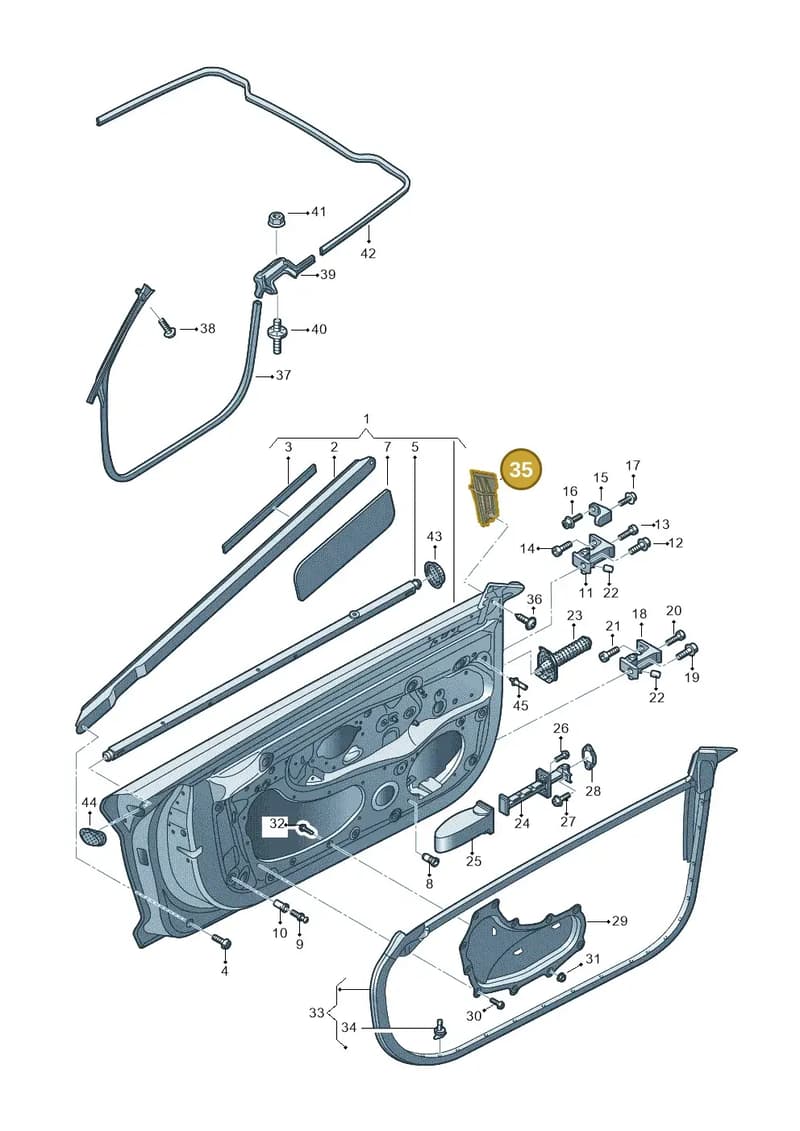 4S0837742 — Audi R8 Spyder (2015-2024) diagram 872831150, position 35