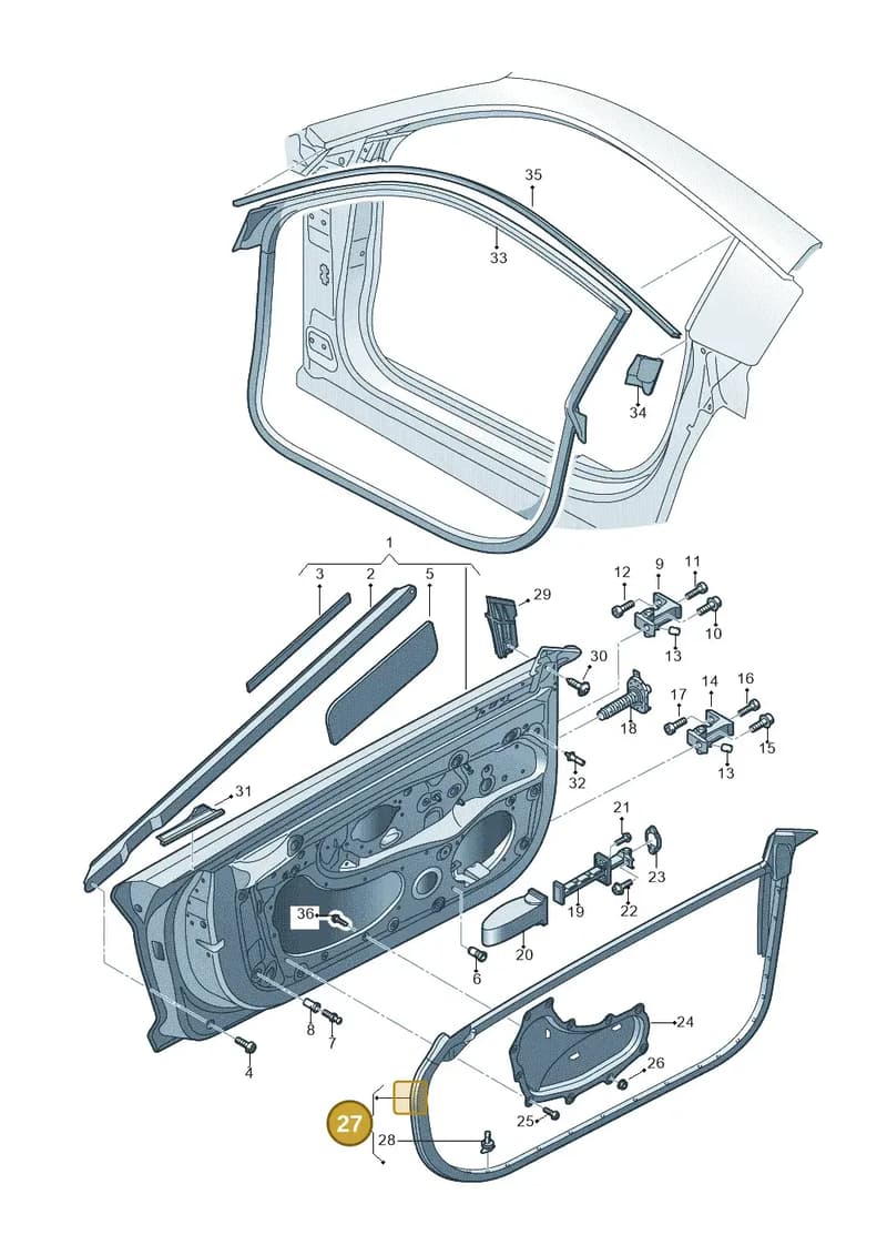 4S0837912A — Audi R8 Spyder (2015-2024) diagram 872831100, position 27
