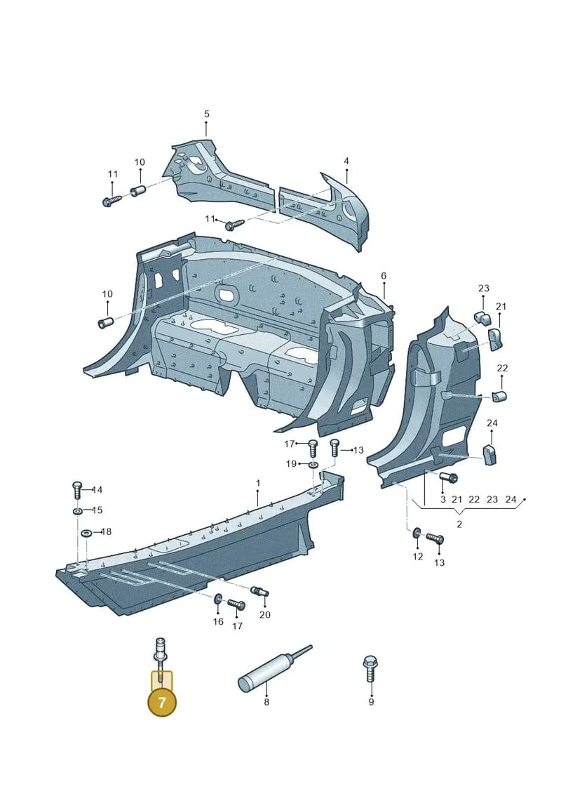 4S0843658 — Audi R8 Spyder (2015-2024) diagram 872800900, position 7