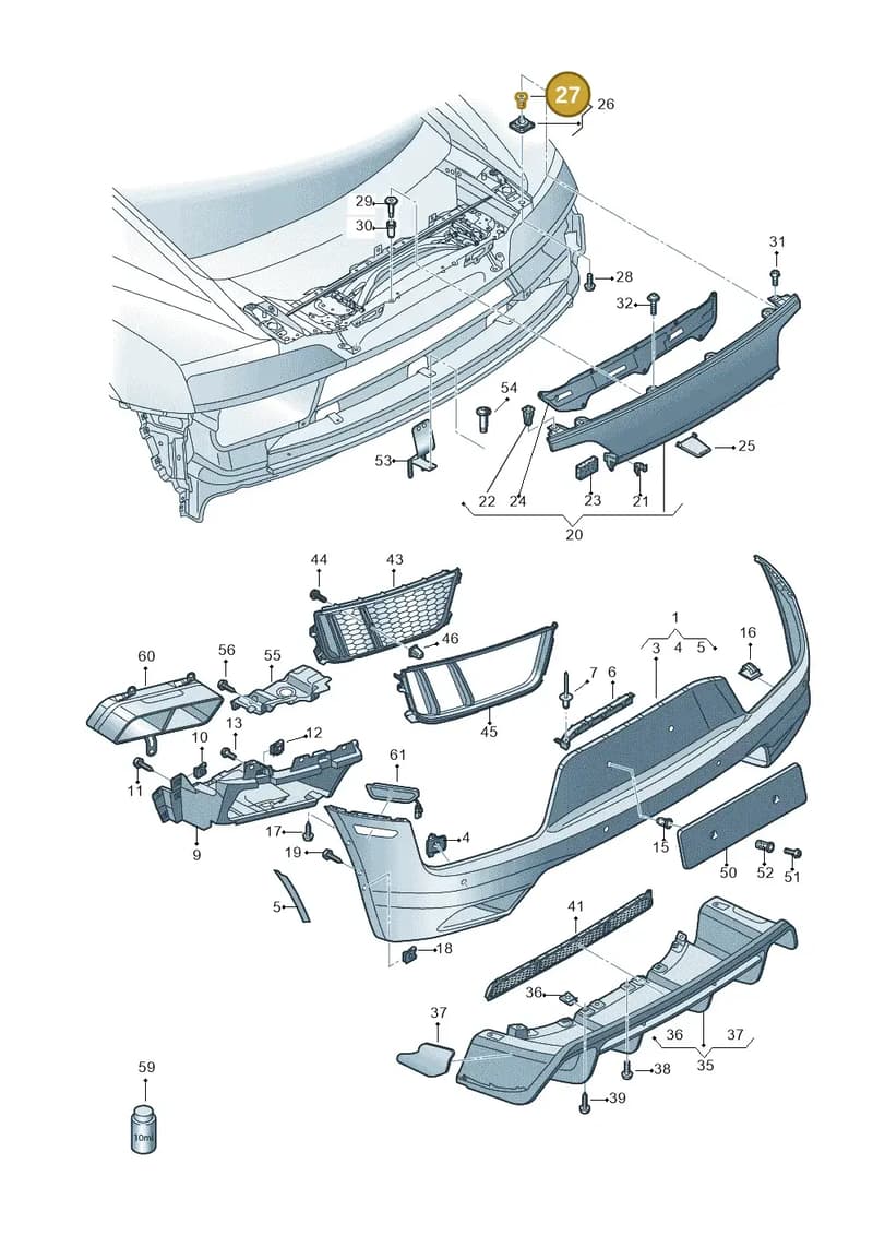 4S0853755 — Audi R8 Spyder (2015-2024) diagram 872807600, position 27