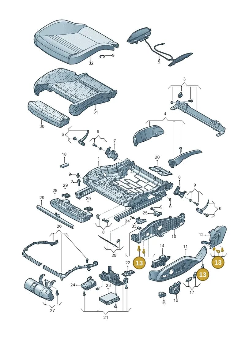 4S0898025 — Audi R8 Spyder (2015-2024) diagram 872881050, position 13