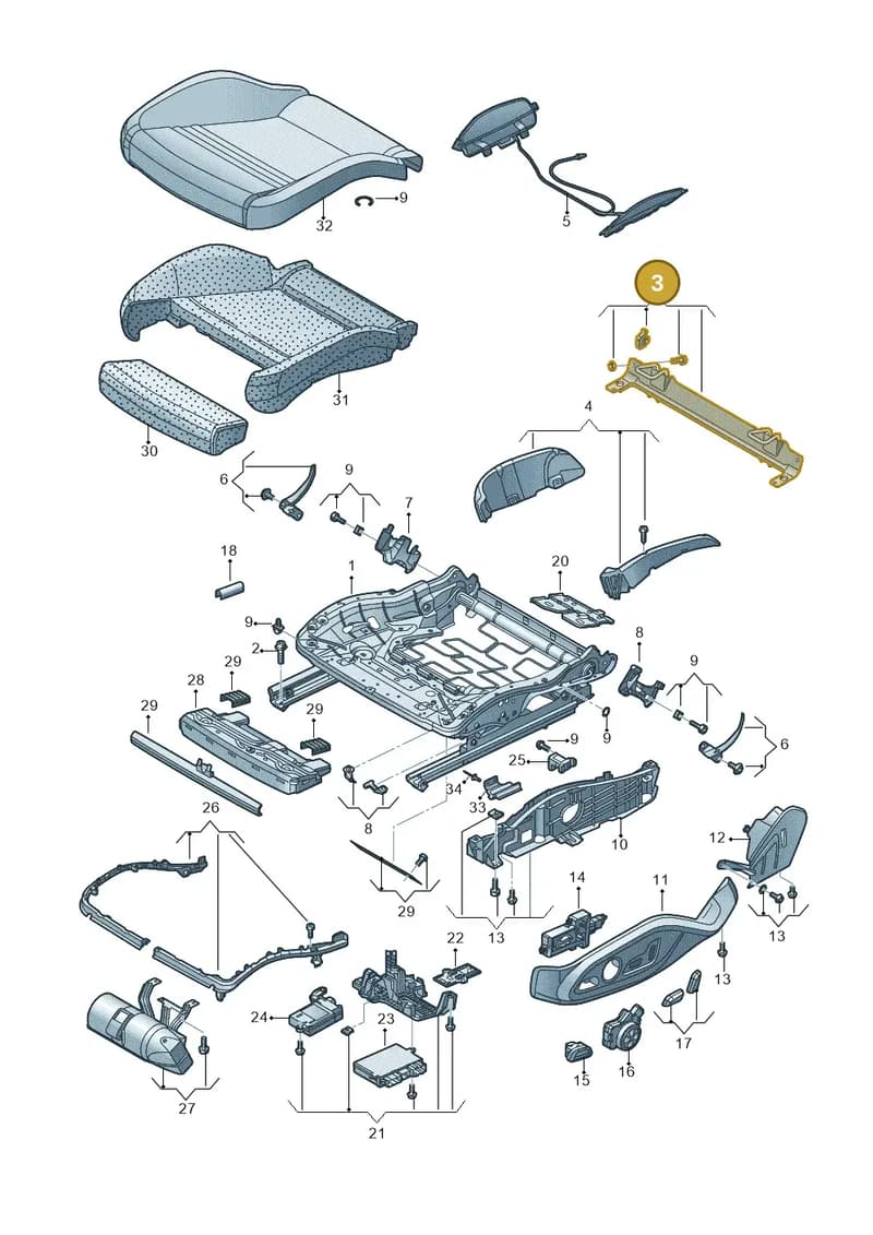 4S0898029 — Audi R8 Spyder (2015-2024) diagram 872881050, position 3