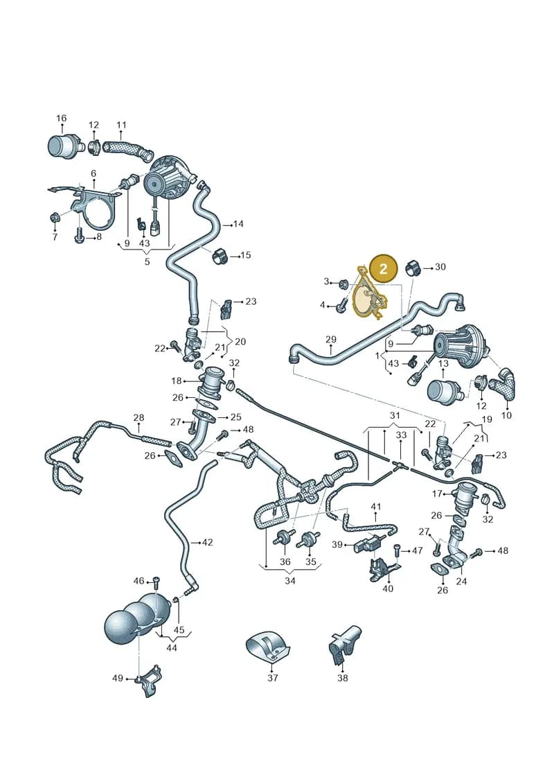 4S0906407F — Audi R8 Spyder (2015-2024) diagram 872131350, position 2