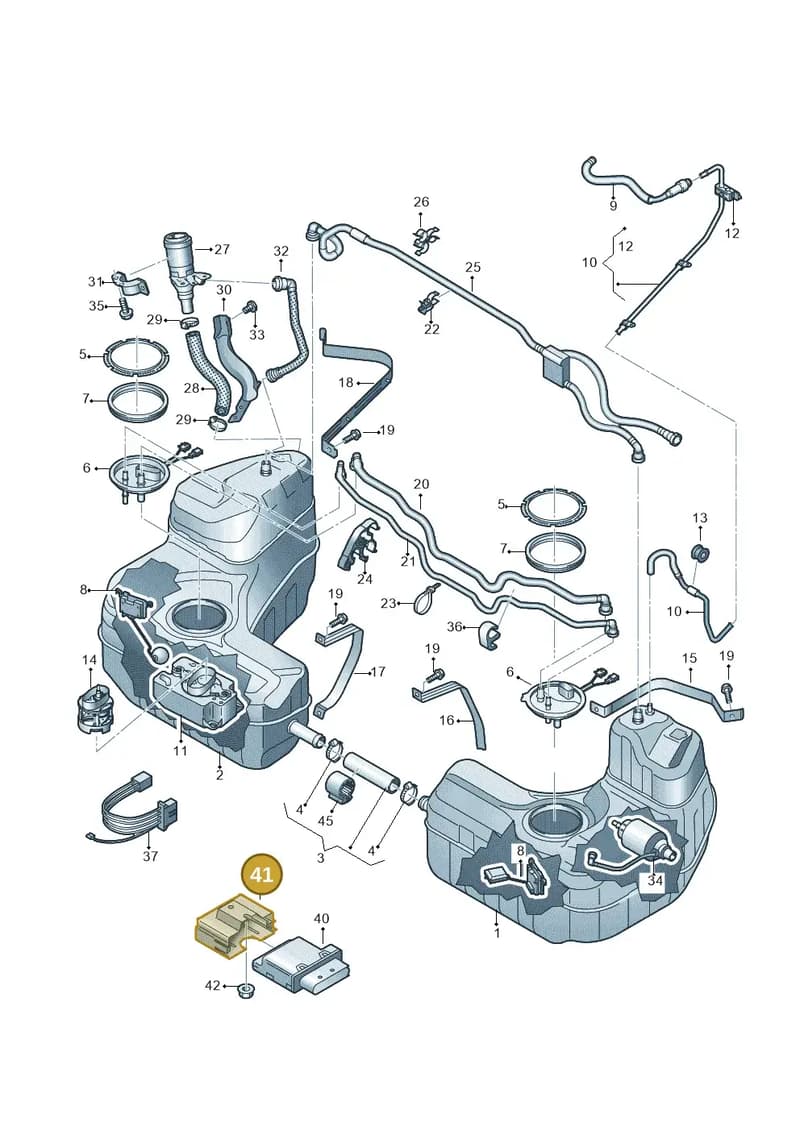 4S0907333 — Audi R8 Spyder (2015-2024) diagram 872201050, position 41