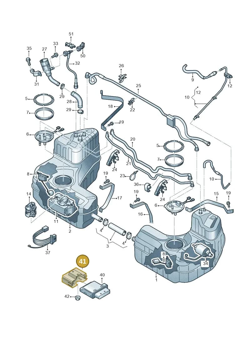 4S0907333 — Audi R8 Spyder (2015-2024) diagram 872201100, position 41