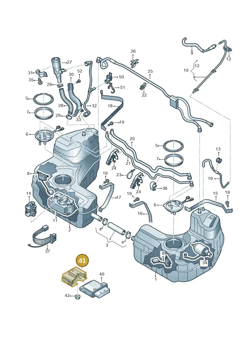 4S0907333 — Audi R8 Spyder (2015-2024) diagram 872201150, position 41