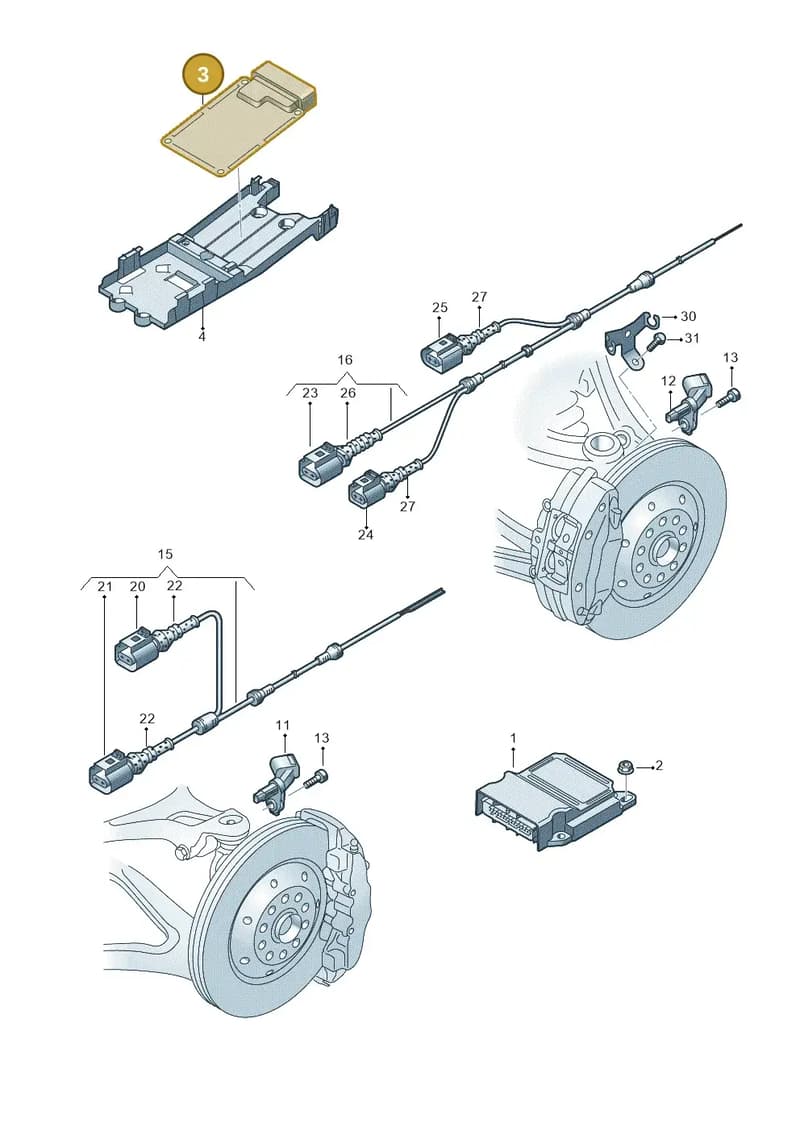 4S0907376B — Audi R8 Spyder (2015-2024) diagram 872927000, position 3