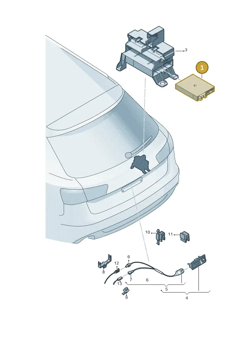 4S0907441B — Audi RS6 Avant (2013-2018) diagram 758907450, position 1