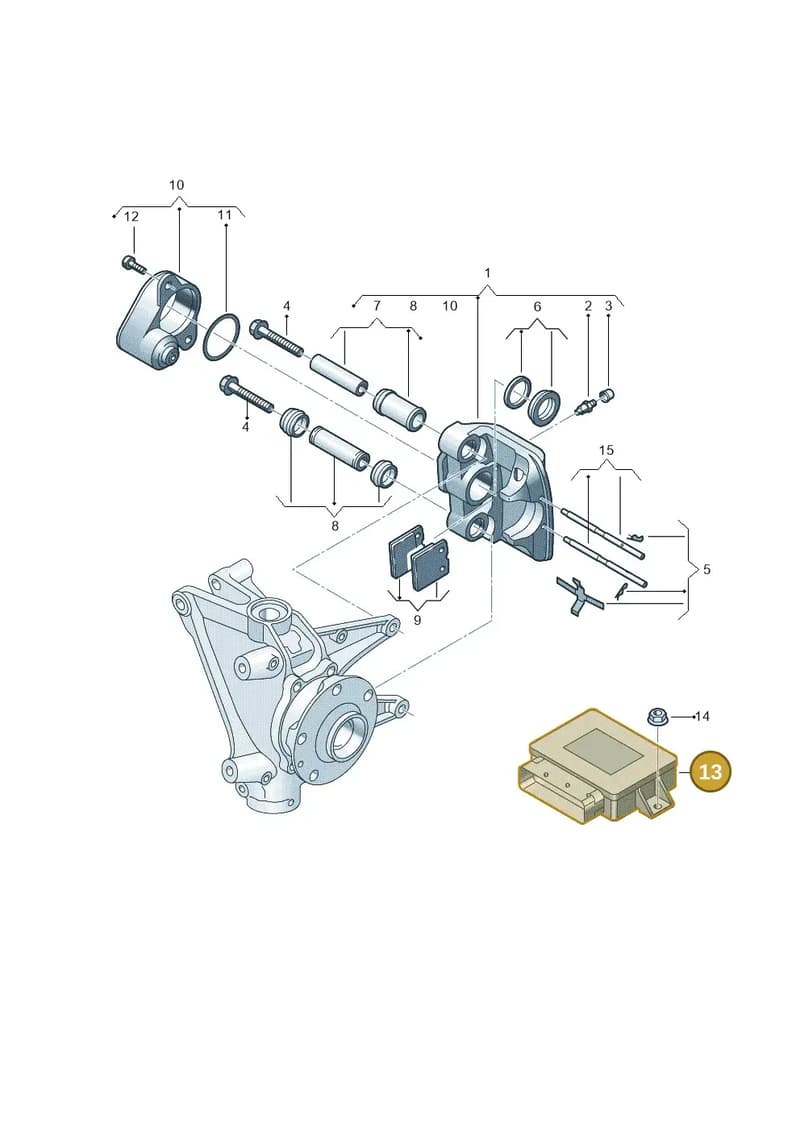 4S0907801 — Audi R8 Spyder (2015-2024) diagram 872615650, position 13