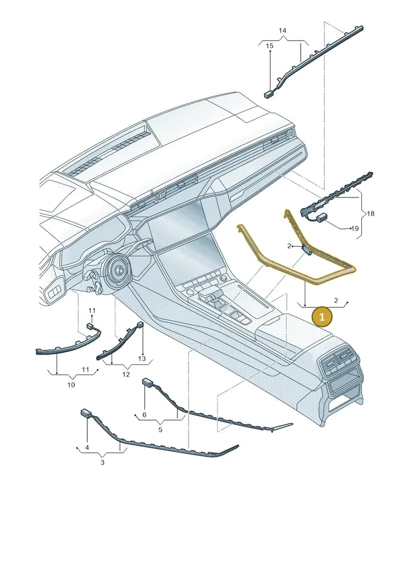 4S0947409K — Audi RS Q8 (2019-2025) diagram 429947012, position 1
