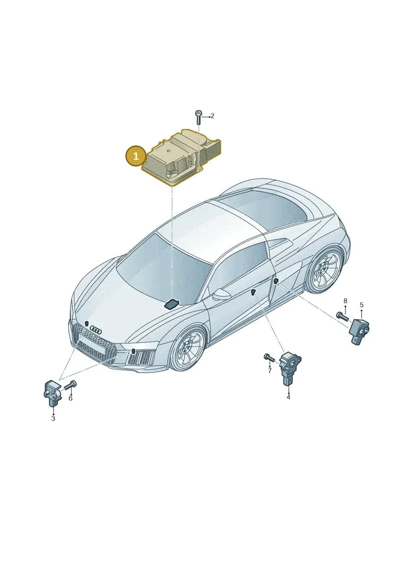 4S0959655A — Audi R8 Spyder (2015-2024) diagram 872959300, position 1