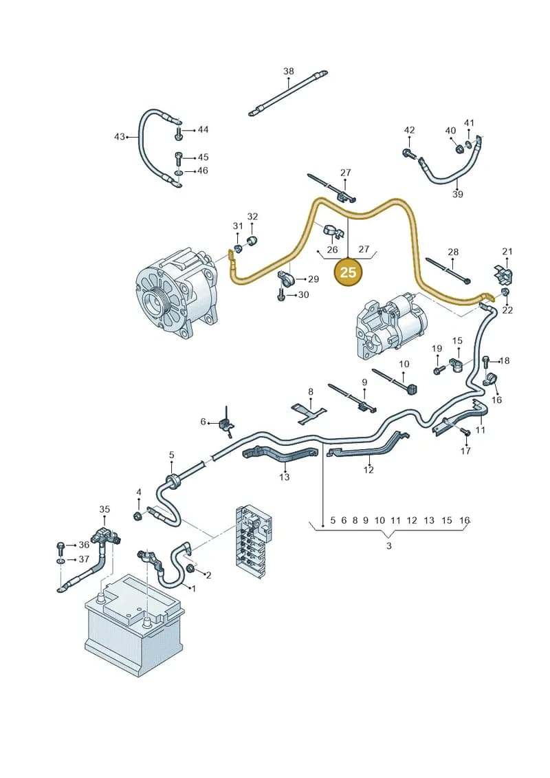 4S0971224A — Audi R8 Spyder (2015-2024) diagram 872972000, position 25