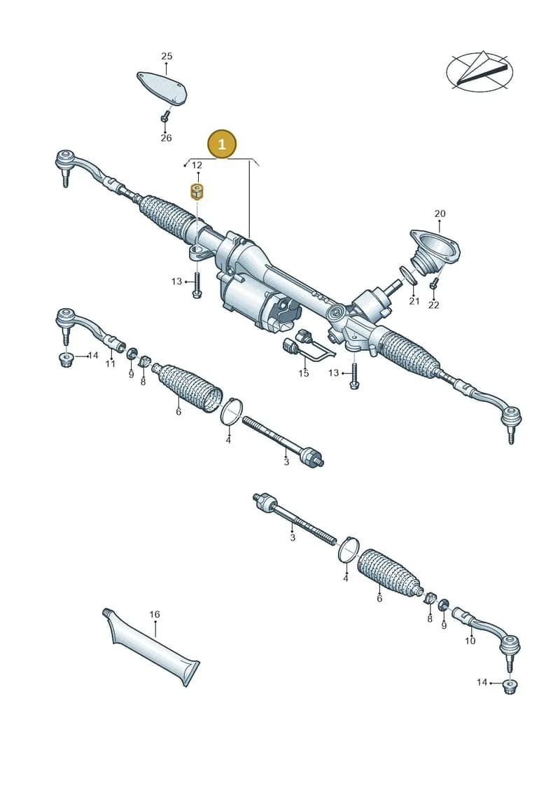 4S1423050J — Audi R8 Spyder (2015-2024) diagram 872423000, position 1