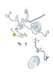 4S1614706C Audi Brake Pipe