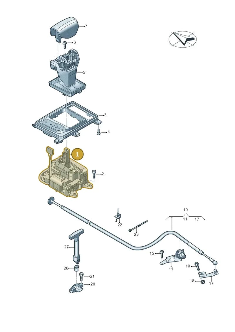 4S1713041G — Audi R8 Spyder (2015-2024) diagram 872713100, position 1