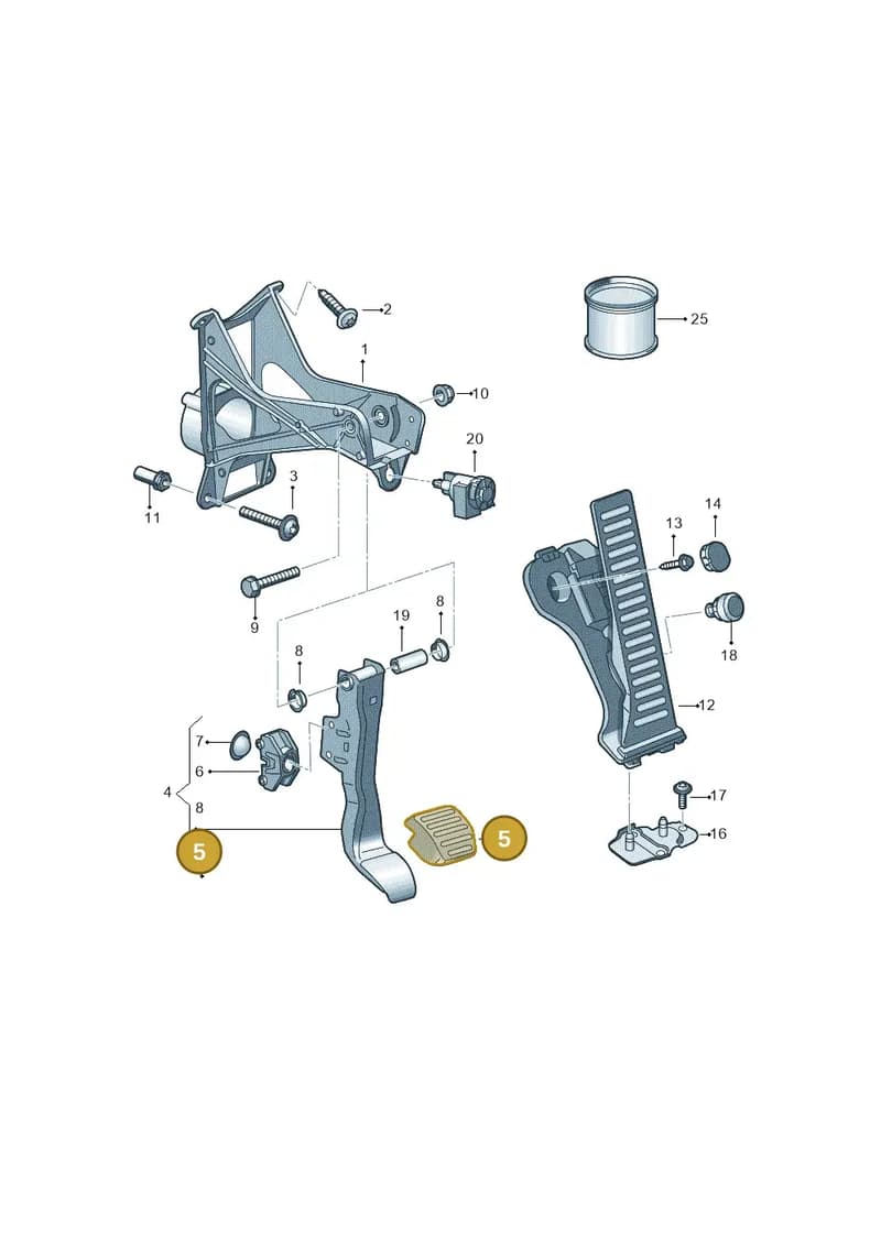 4S1723131 — Audi R8 Spyder (2015-2024) diagram 872721600, position 5