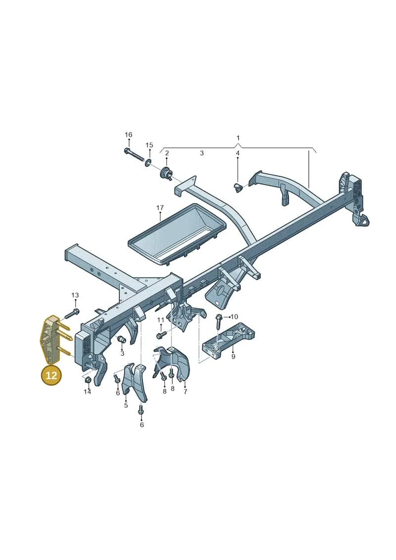 4S1857022A — Audi R8 Spyder (2015-2024) diagram 872857000, position 12