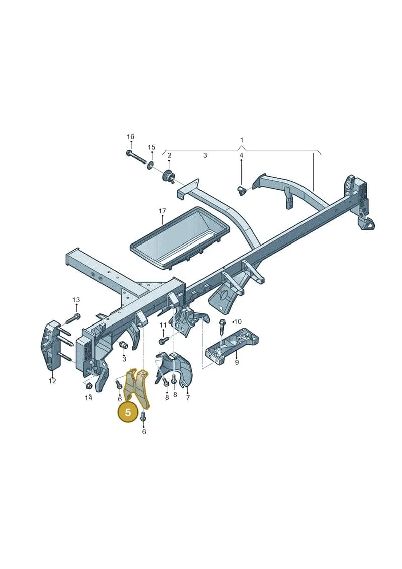 4S1880917 — Audi R8 Spyder (2015-2024) diagram 872857000, position 5