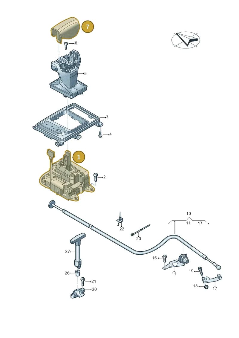4S2713139CQG4 — Audi R8 Spyder (2015-2024) diagram 872713100, position 1+7
