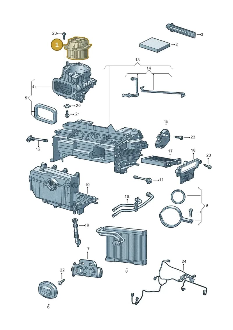 4S2820021 — Audi R8 Spyder (2015-2024) diagram 872820200, position 1