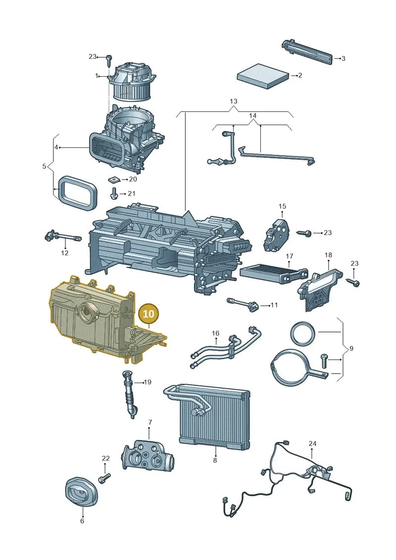 4S2820024 — Audi R8 Spyder (2015-2024) diagram 872820200, position 10
