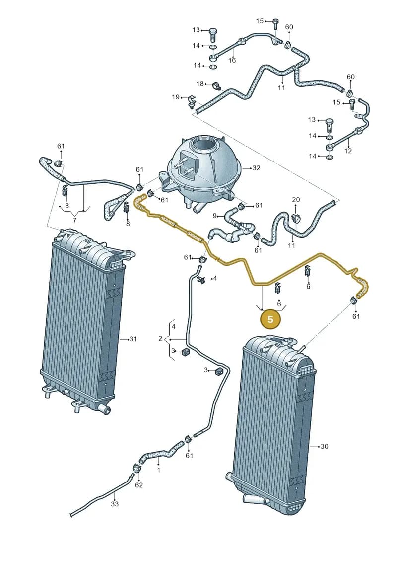 4S7121081A — Audi R8 Spyder (2015-2024) diagram 872121350, position 5
