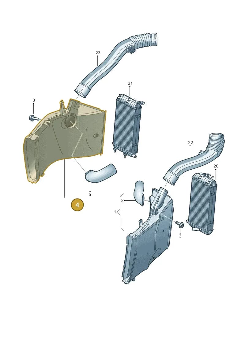 4S7121334 — Audi R8 Spyder (2015-2024) diagram 872121950, position 4