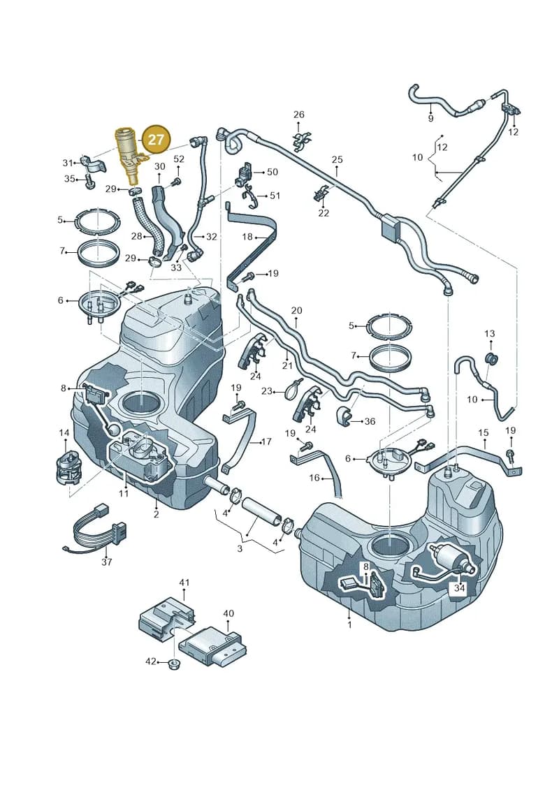 4S7201135M — Audi R8 Spyder (2015-2024) diagram 872201150, position 27