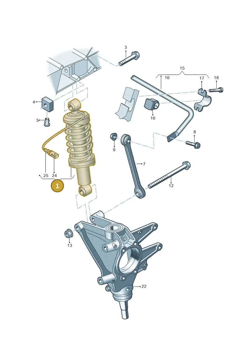 4S7512019C — Audi R8 Spyder (2015-2024) diagram 872511080, position 1