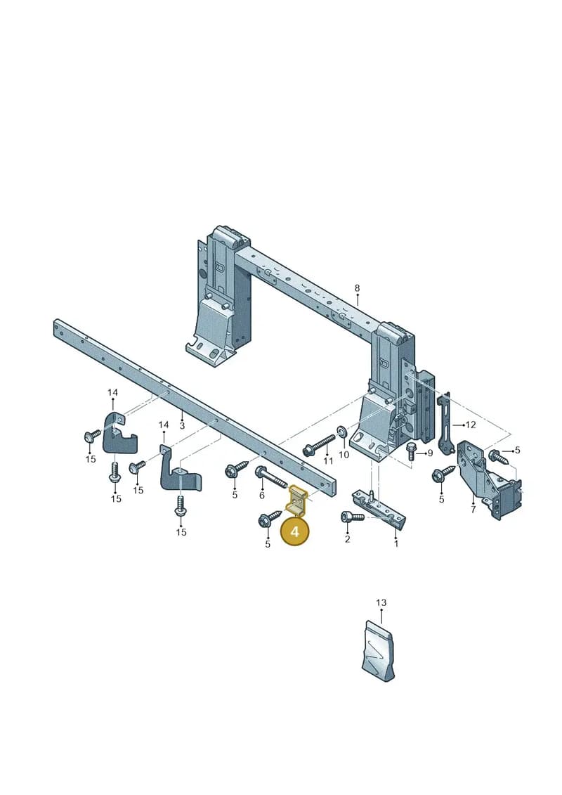 4S7813577B — Audi R8 Spyder (2015-2024) diagram 872813110, position 4
