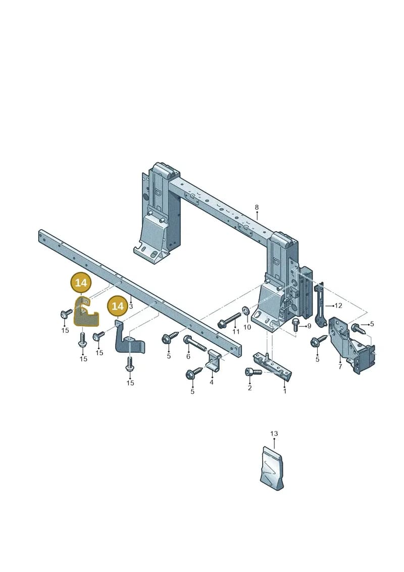 4S7813589 — Audi R8 Spyder (2015-2024) diagram 872813110, position 14