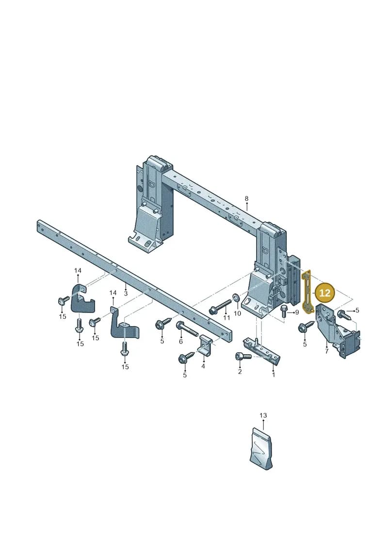 4S7871107 — Audi R8 Spyder (2015-2024) diagram 872813110, position 12