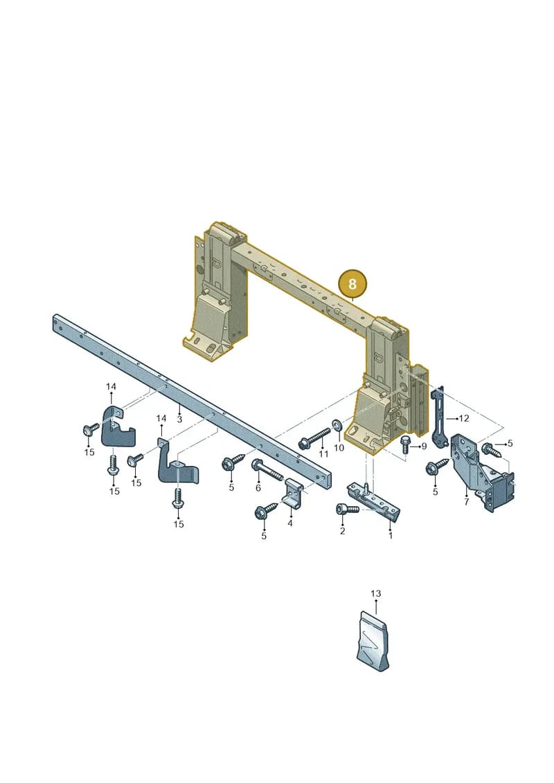 4S7880077C — Audi R8 Spyder (2015-2024) diagram 872813110, position 8
