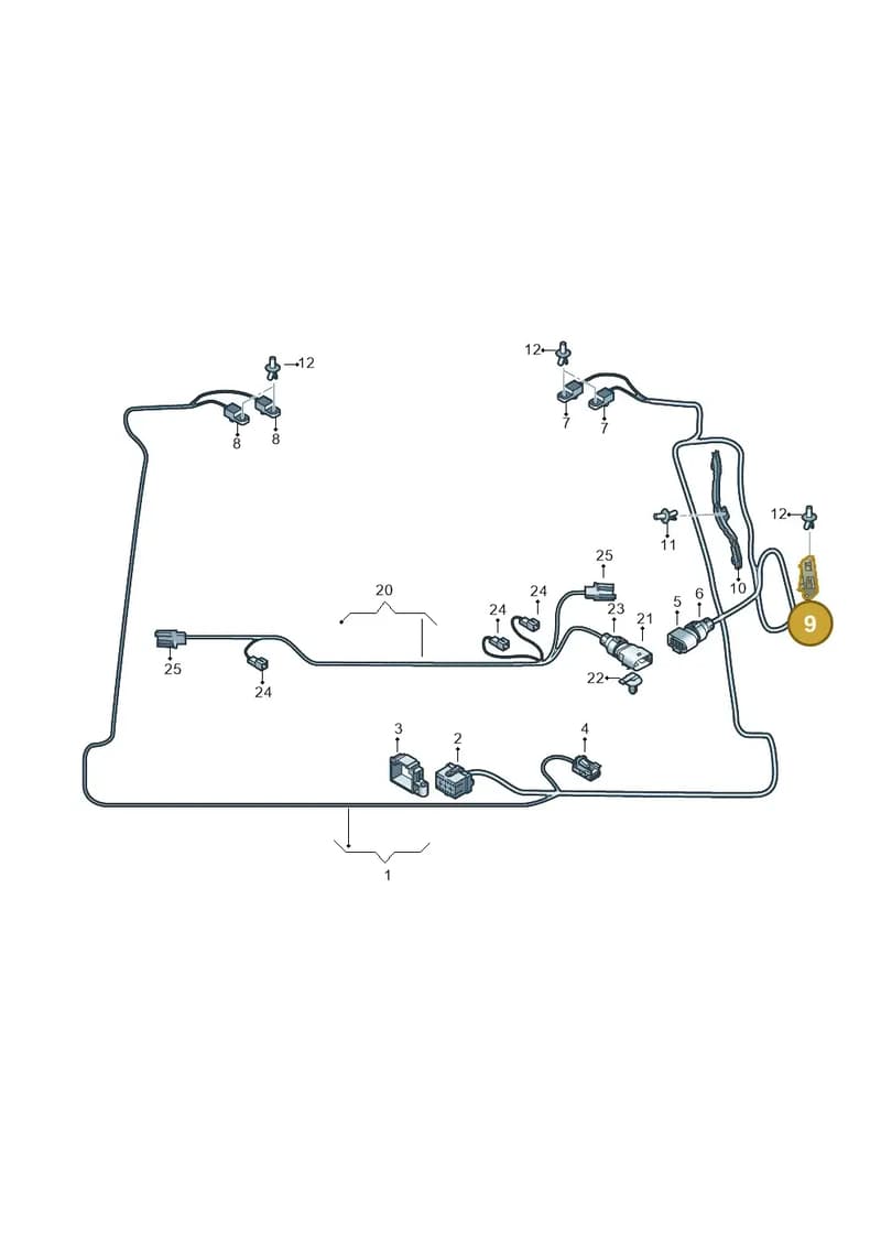 4S7971341A — Audi R8 Spyder (2015-2024) diagram 872972700, position 9