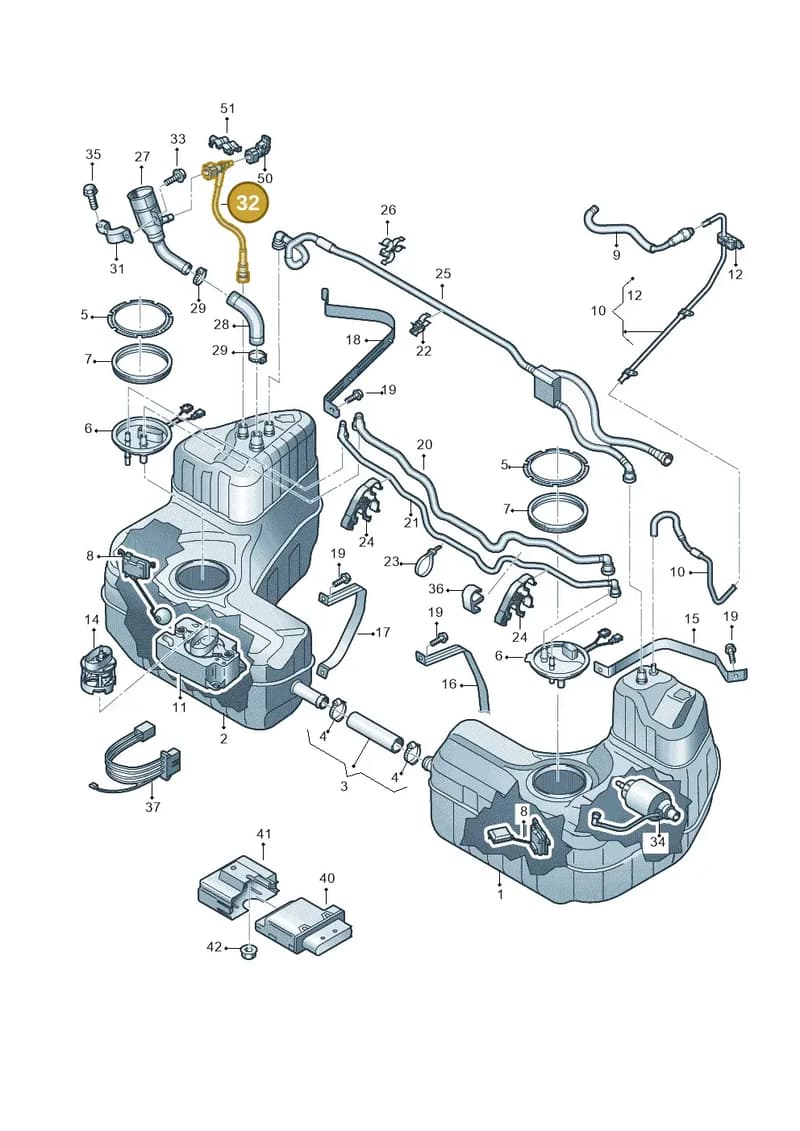 4S8201163B — Audi R8 Spyder (2015-2024) diagram 872201100, position 32