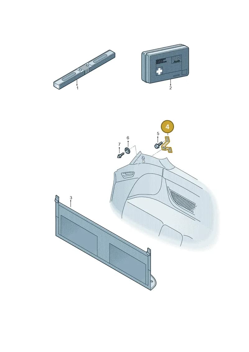4S8817422 — Audi R8 Spyder (2015-2024) diagram 872860000, position 4
