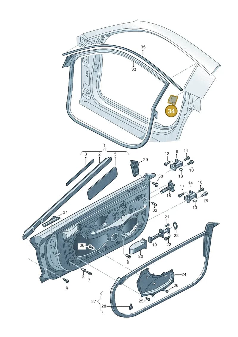4S8837242 — Audi R8 Spyder (2015-2024) diagram 872831100, position 34