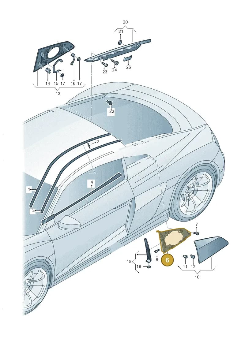 4S88532939B9 — Audi R8 Spyder (2015-2024) diagram 872853000, position 6