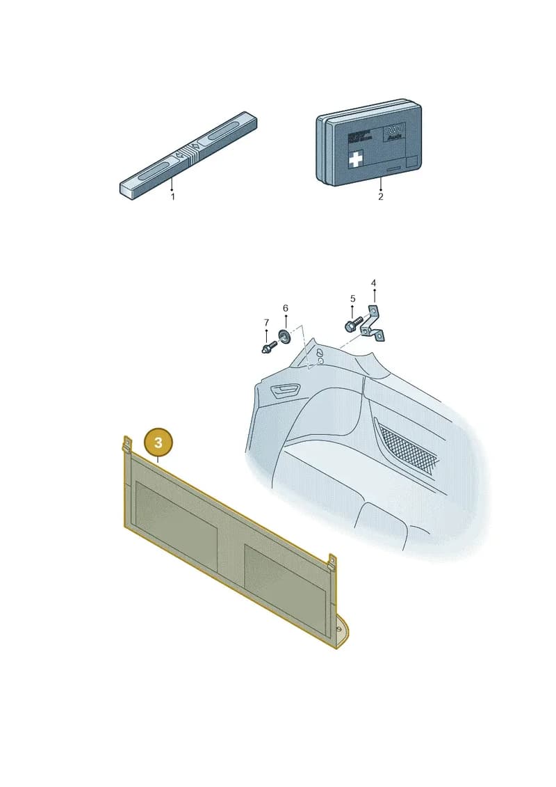 4S886169101C — Audi R8 Spyder (2015-2024) diagram 872860000, position 3
