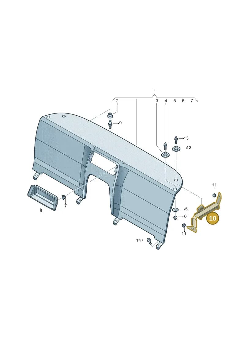 4S8863583 — Audi R8 Spyder (2015-2024) diagram 872863100, position 10
