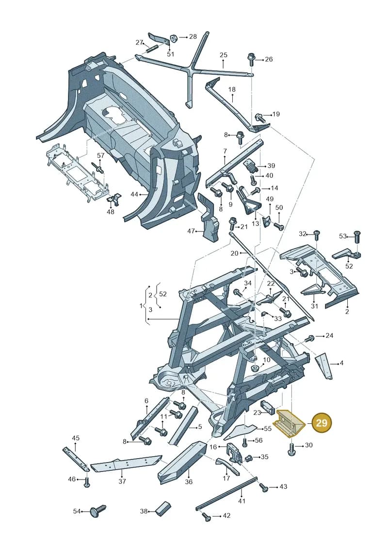 4T0813483C — Audi R8 Spyder (2015-2024) diagram 872813000, position 29