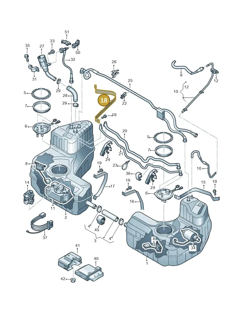 4T7201654A — Audi R8 Spyder (2015-2024) diagram 872201000, position 18