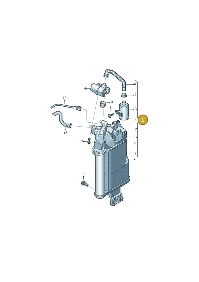 5Q0201797C — Audi A3 Sportback (2016-2020) diagram 890201950, position 1