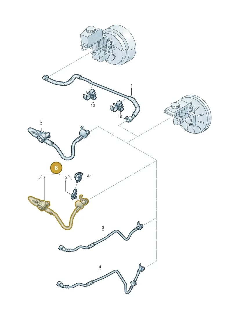 5Q0612041CF — Audi TTS Coupe 2.0 (2014-2023) diagram 850611700, position 6